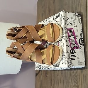 Brown wedges new size 5.5